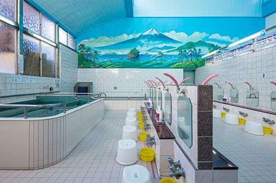 Nhà tắm công cộng vào thời Đại Chính tương tự như ngày nay. Ảnh: Your Japan